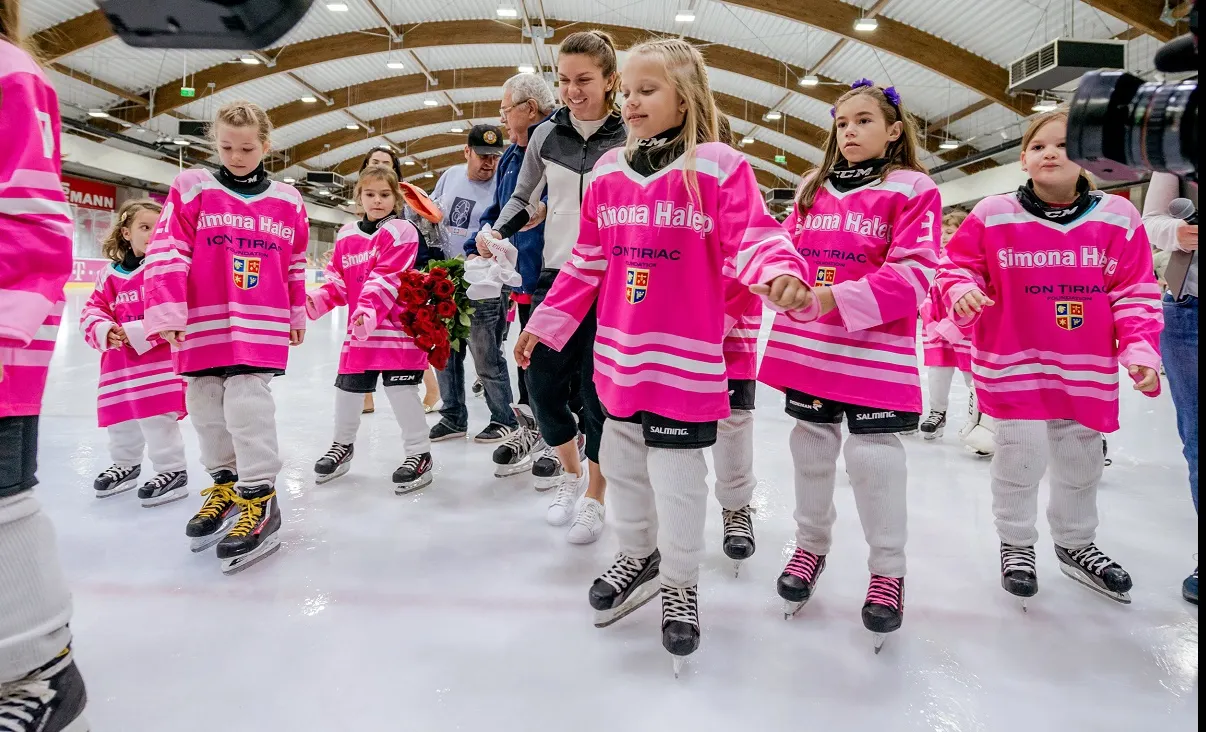 Simona Halep: „Mă bucur că patinoarul de la Otopeni se redeschide"