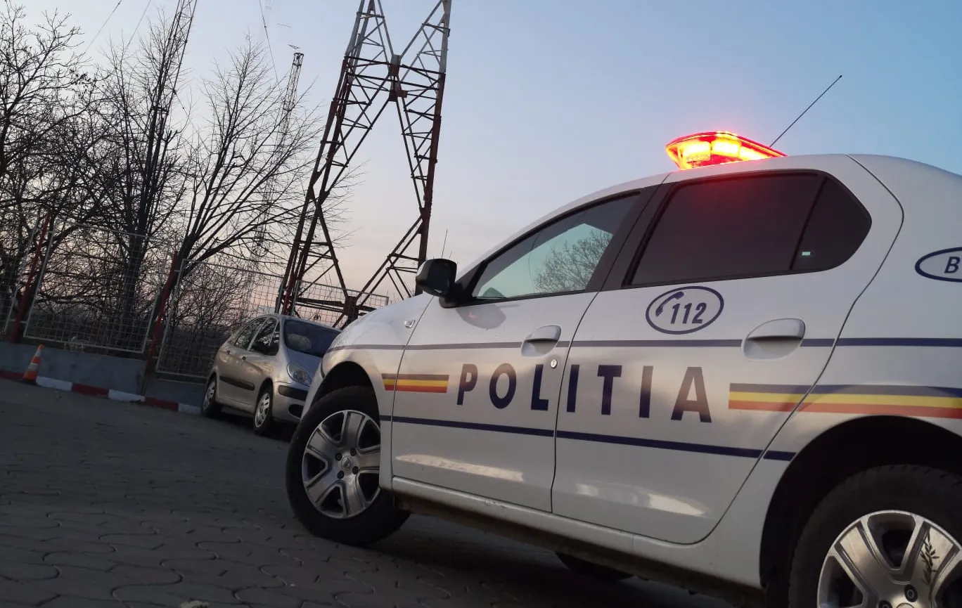 Intervenție spectaculoasă: tânăr coborât de pompieri de pe un stâlp de înaltă tensiune
