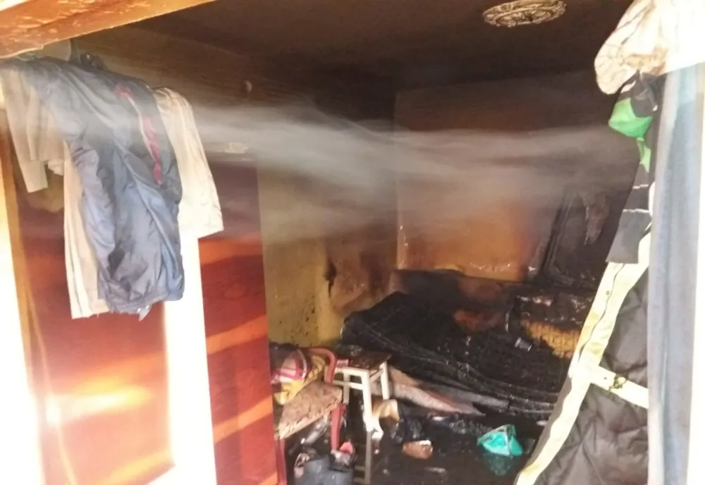 barbat incendiu