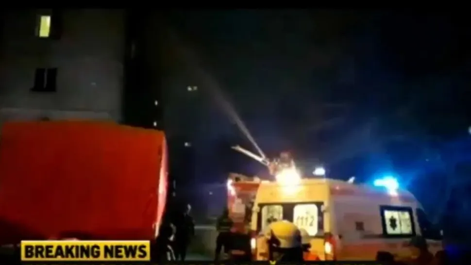 Incendiu la Iasi în "Blocul Fantomei"