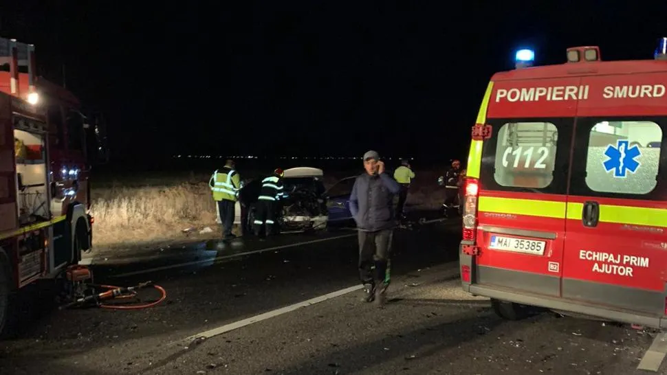 Patru răniți în urma unui accident cumplit la Buzău
