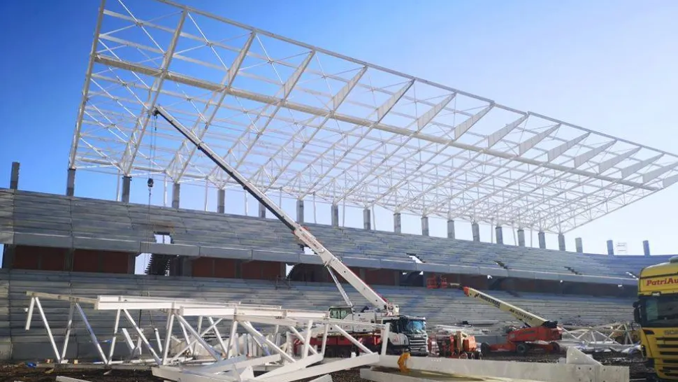 „Constructorii au profitat de vremea bună”. Stadiul lucrărilor la stadioanele Steaua, Rapid şi Arcul de Triumf