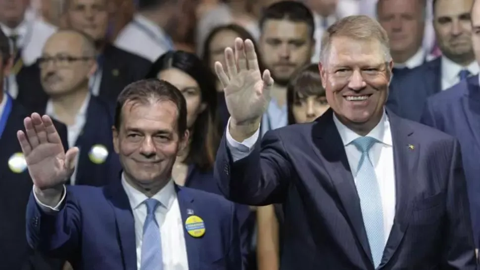 Ludovic Orban și Klaus Iohannis Foto: Inquam Photos / Octav Ganea