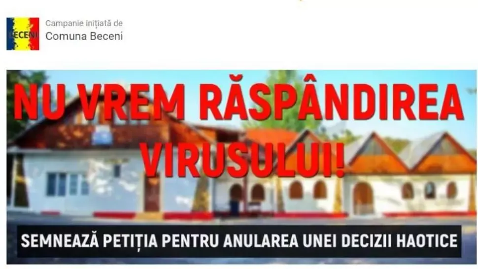 Revoltă într-o comună buzoiană. Localnicii și primarul NU vor centru de carantină pentru coronavirus