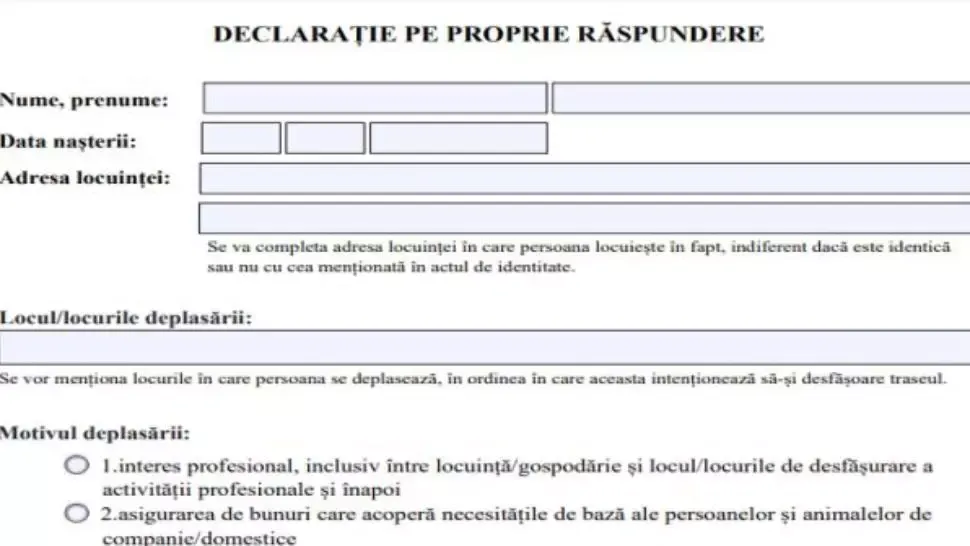 declaratie maramures