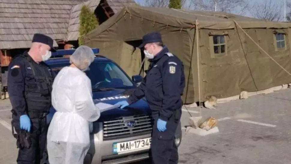 Un jandarm argeșean, confirmat cu COVID-19