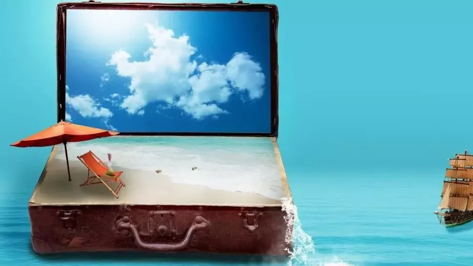 Vacanță - imagine cu notă sugestivă