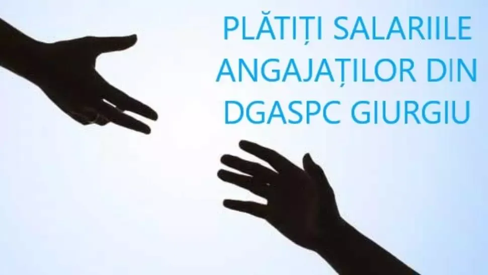Protest la Giurgiu: 1.000 de oameni ies în stradă pentru că nu și-au primit salariile de două luni Foto: Facebook/Federația Columna