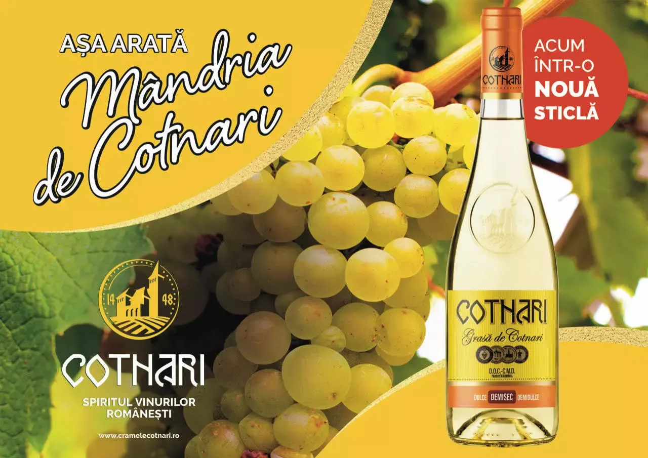 COTNARI își rebranduiește gama-fanion susținută de Grasa de Cotnari și lansează un nou vin roze (P)