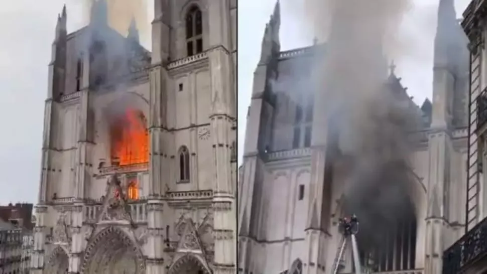 Incendiul de la Catedrala gotică din Nantes, tratat ca un act criminal