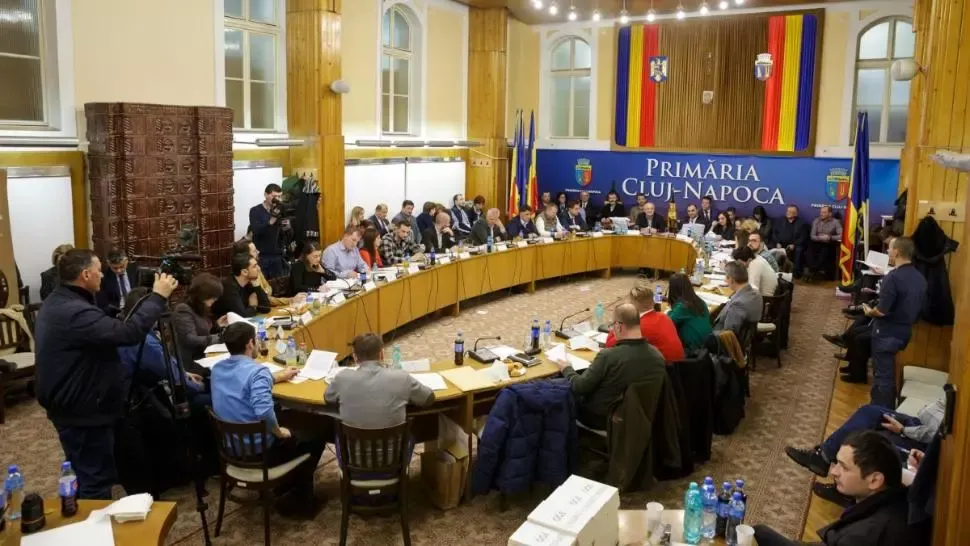 Ședință la Primăria Cluj-Napoca Foto: Gazeta de Cluj