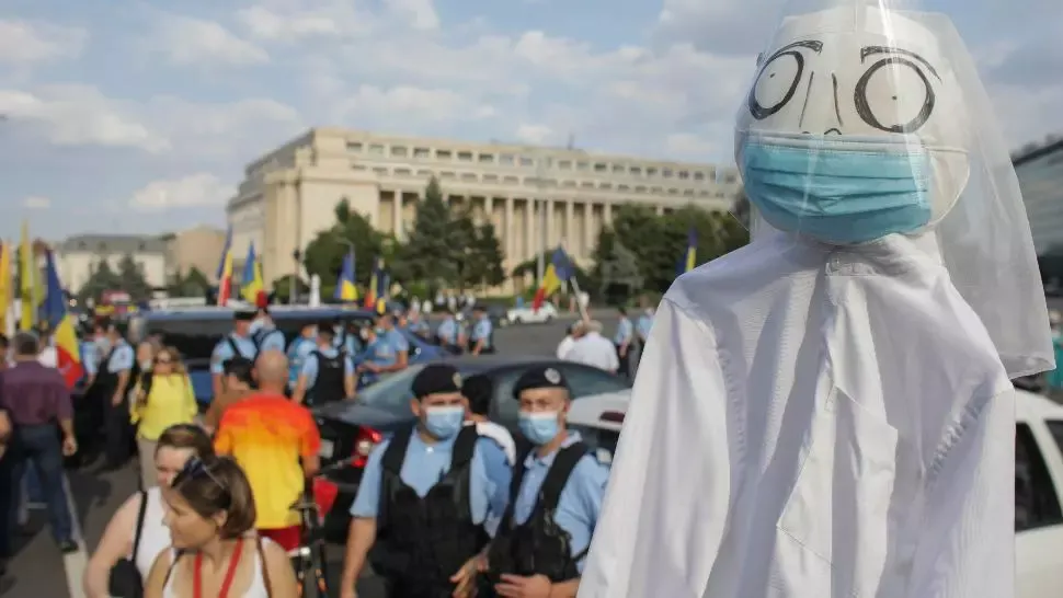 Protest Piața Victoriei. Sursă foto: Inquam