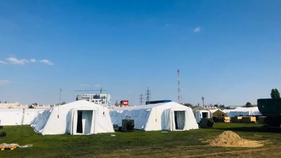 Spitalul de campanie de la stadionul CFR nu mai are locuri pentru bolnavii de coronavirus