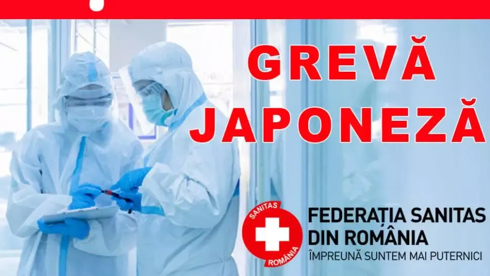 Federaţia SANITAS intră de astăzi în grevă japoneză