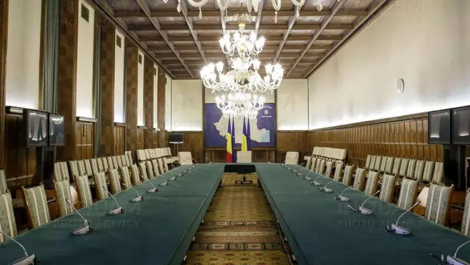 Sala în care au loc ședințele de guvern (Inquam Photos/Octav Ganea)