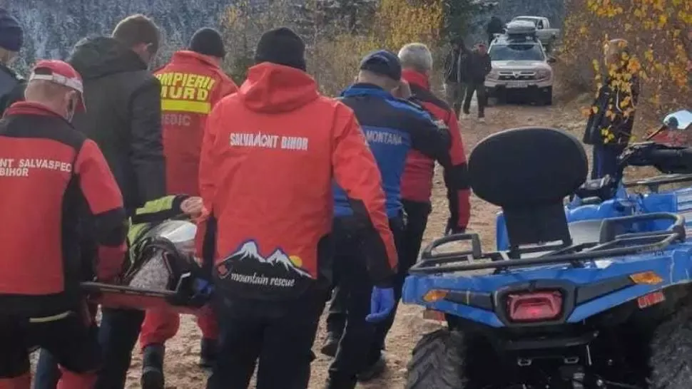Accident cu ATV în Munții Apuseni. Au intervenit de urgență jandarmii și salvamontiștii din Alba Foto: Facebook.com