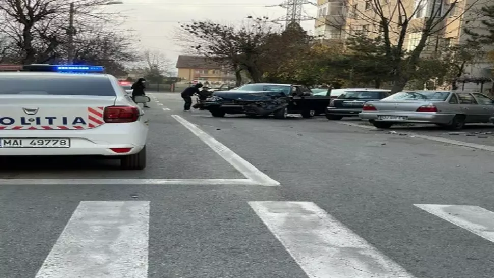 Accident rutier în Craiova. Foto: realitateadeolt.net