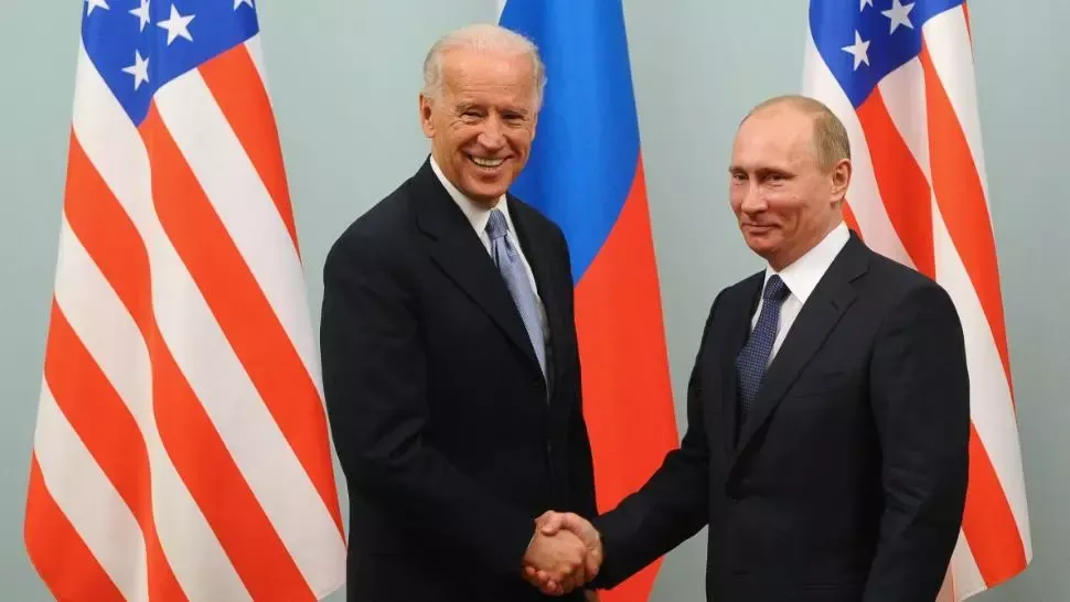Joe Biden și Vladimir Putin, martie 2011, Moscova