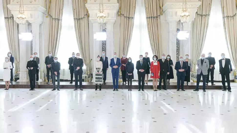 Ceremonie de decorare la Cotroceni cu ocazia Culturii Naționale - 15 ianuarie 2021 Foto: presidency.ro