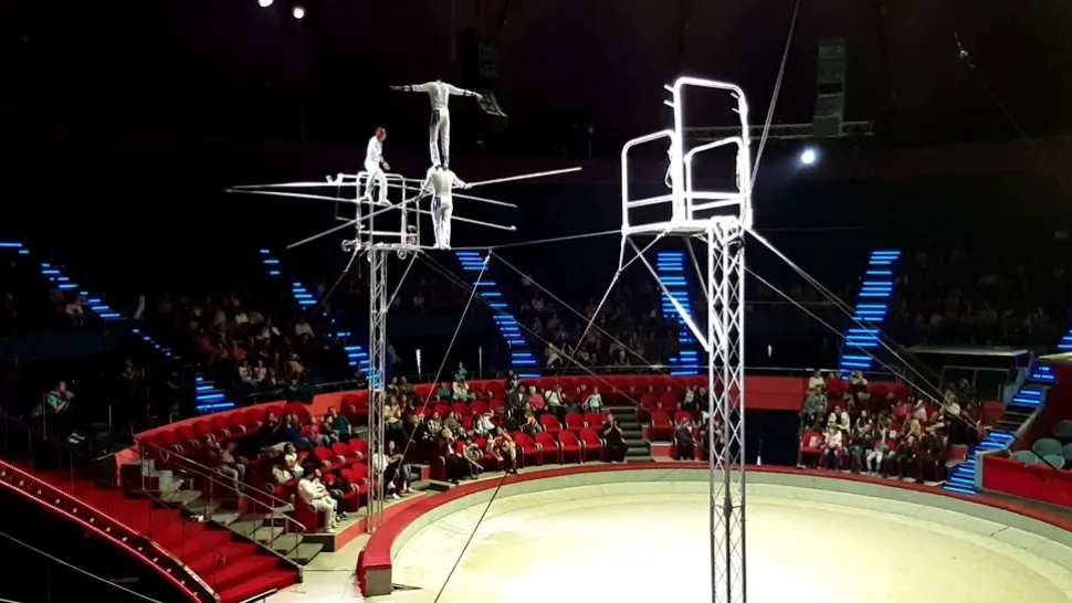 Reprezentație spectacol circ - Imagine de arhivă