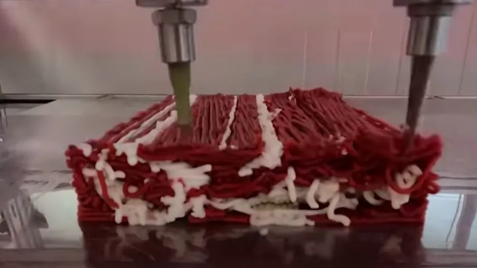 A apărut carnea creată în laborator. Foto: captură YouTube