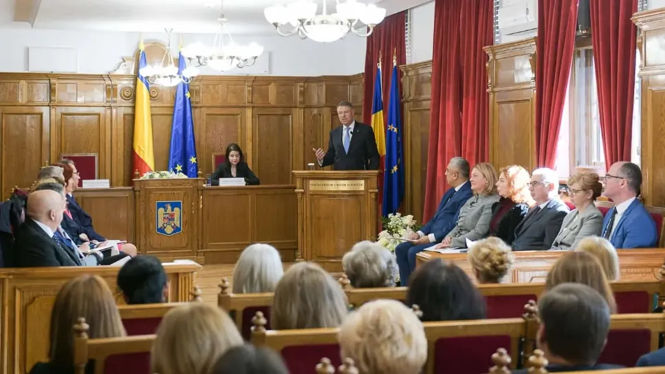 Klaus iohannis la ședința ICCJ (arhivă)