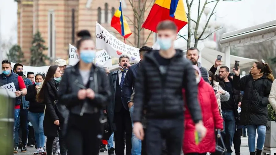 Proteste în Timișoara. Foto Cornel Putan