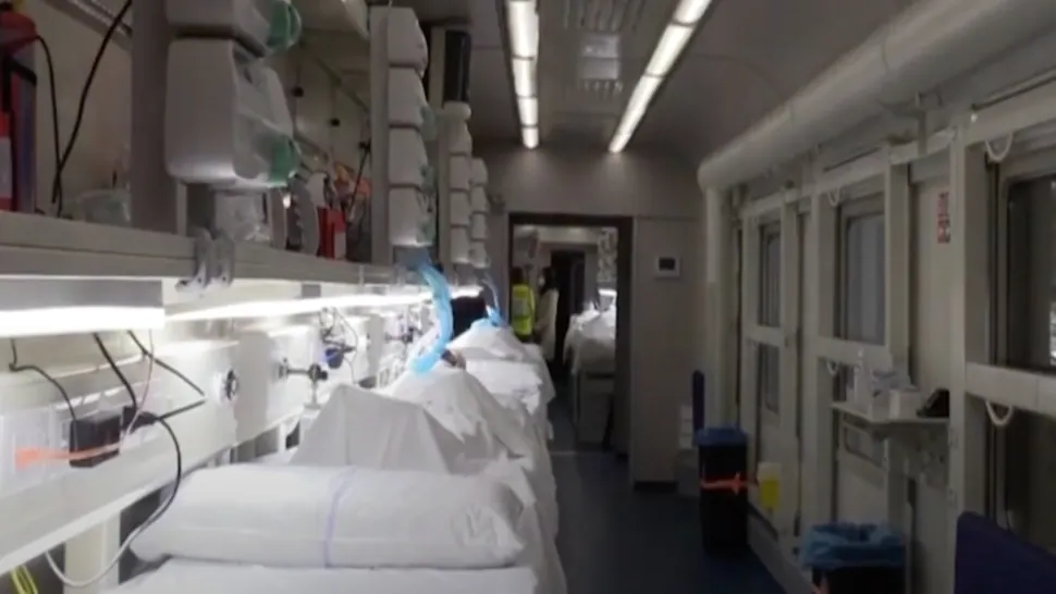 Trenul ATI-COVID-19 care străbate Italia din 8 martie 2021