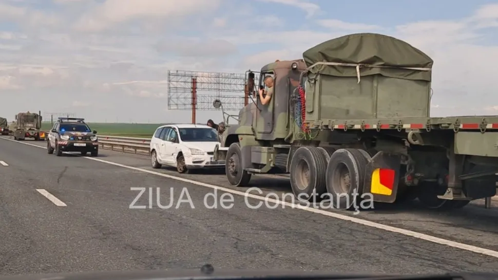 Accident, miercuri, pe Autostrada Soarelui