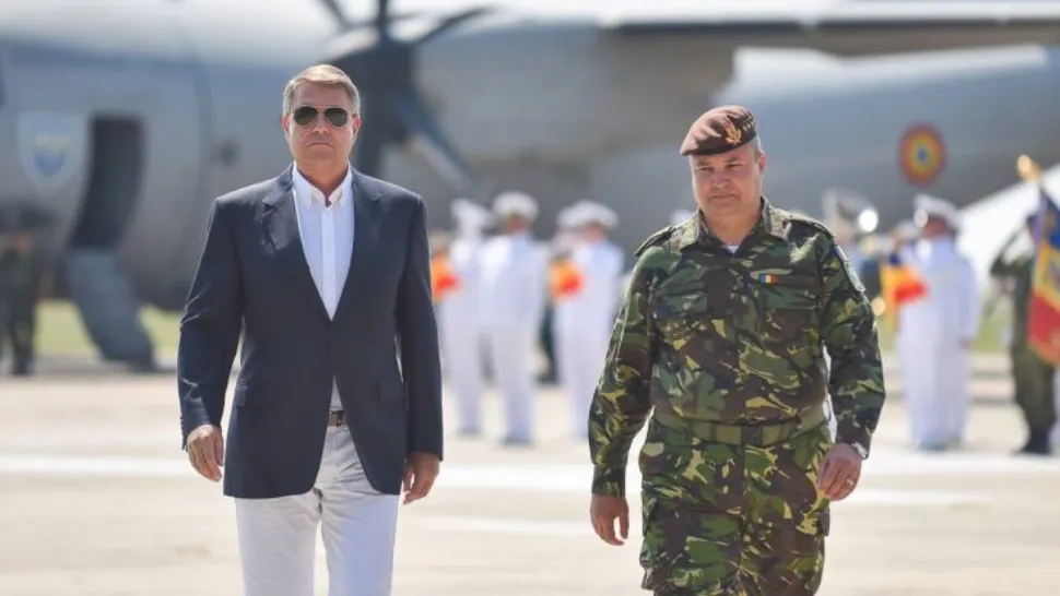 Klaus Iohannis pe baza militara M. Kogălniceanu