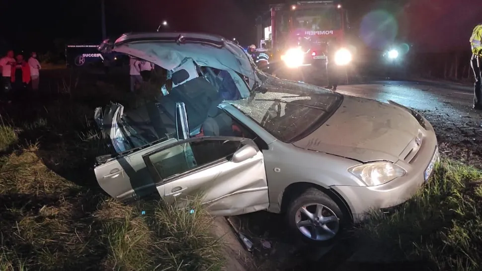 Tragedie rutieră în jud. Gorj (sursă foto: GdS)