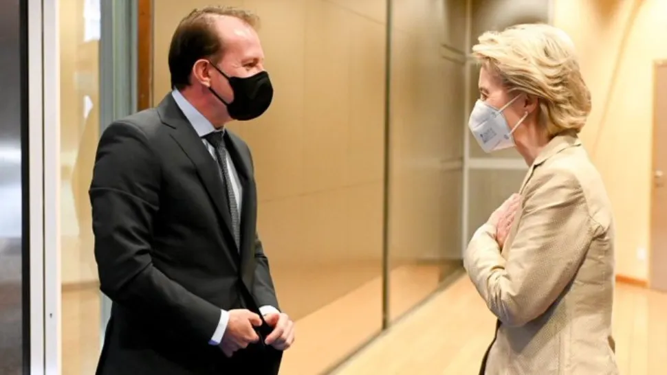 Ursula von der Leyen, prima reacție după întâlnirea cu Florin Cîțu pentru negocierile PNRR la Bruxelles