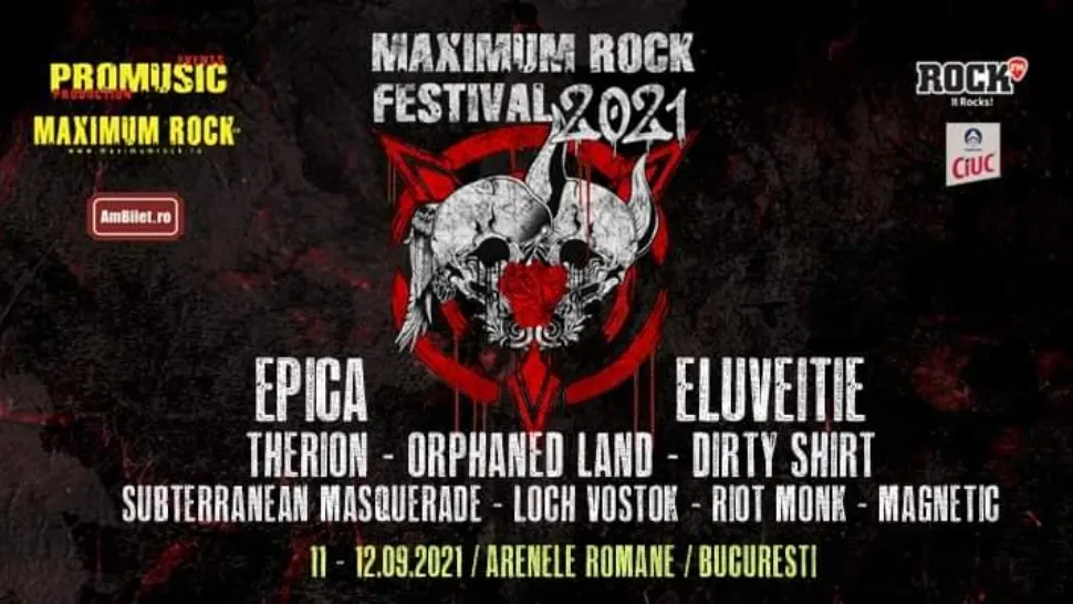 Primul festival de rock în pandemie organizat în toamnă la București - Câți spectatori vor avea voie la Maximum Rock în 11-12 septembrie 2021