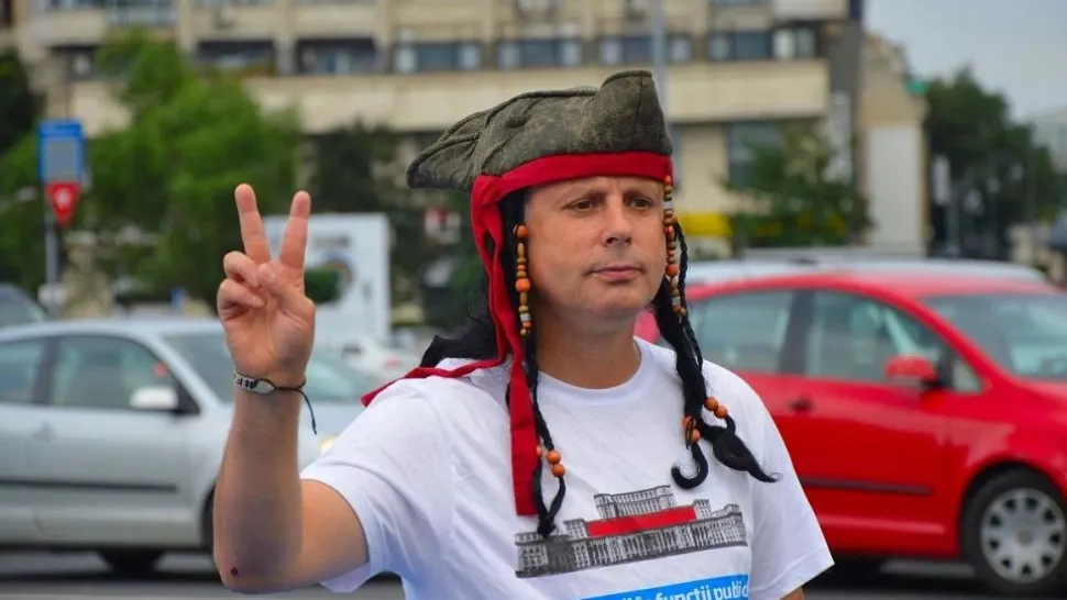 Protestatarul Marian "Ceausescu"