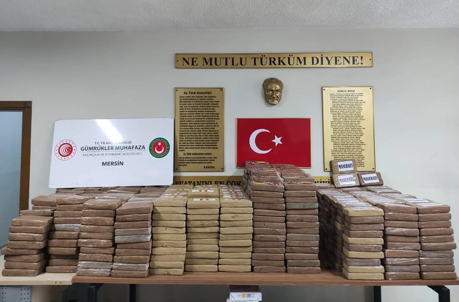 Cocaină / Foto: Twitter Mehmet Mus, ministrul Comerţului din Turcia