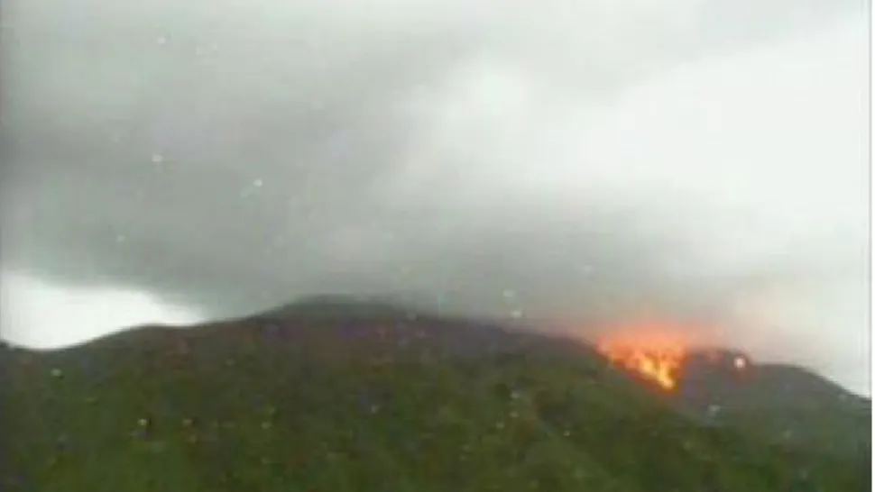 Erupție vulcan Otake, Japonia / Captură foto