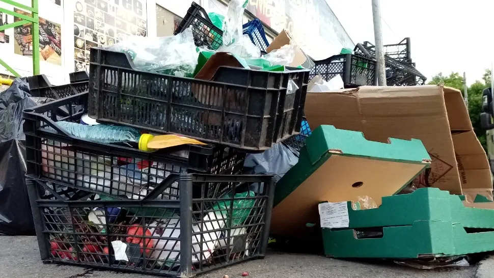 Munți de gunoaie la tomberoane, Sectorul 1 (foto: Emanuel Focsan)