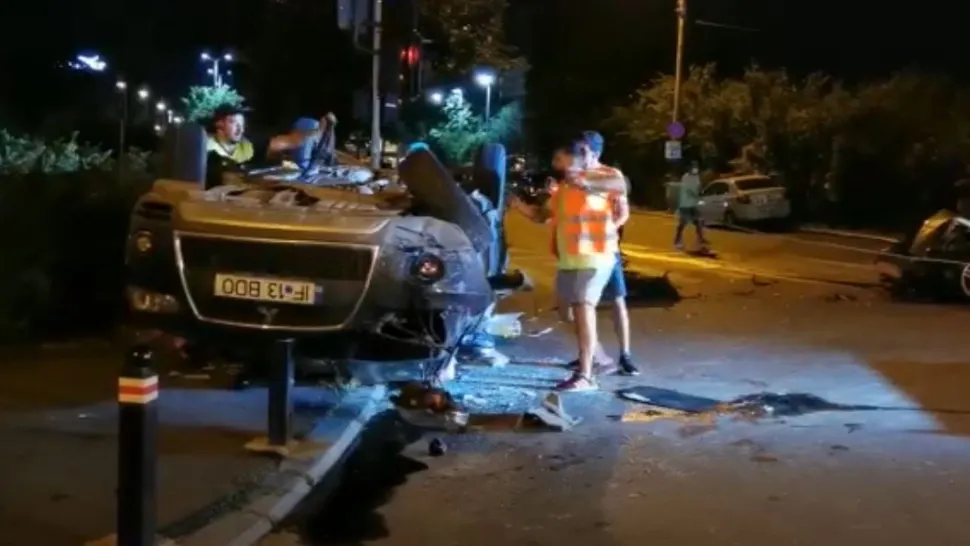 Carambol pe Bulevardul Poligrafiei din București. Imagini/Realitatea PLUS