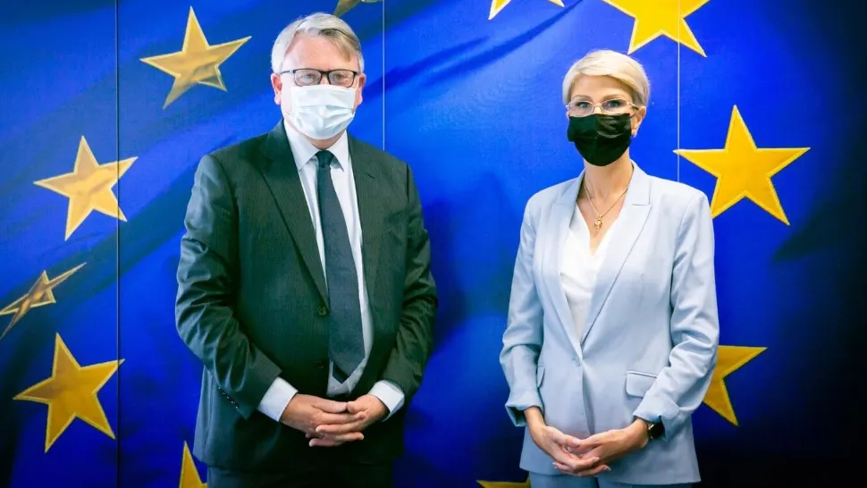 Raluca Turcan și Nicolas Schmit