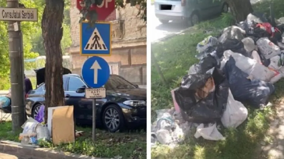 Șoferul unui bolid de lux, prins că aruncă gunoi pe stradă