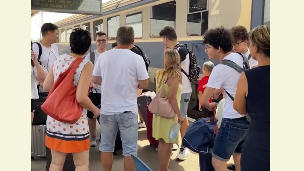 Tren Mangalia (captură video)