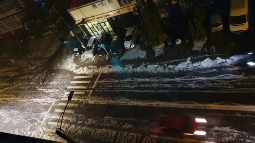 Furtună cu gheață, în Cluj Napoca