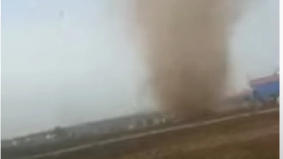 Tornadă Ploiești. Foto: captură YouTube