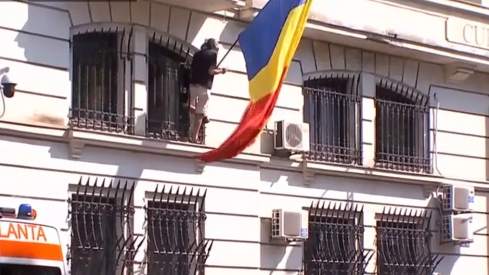 Protest ICCJ (captură foto)