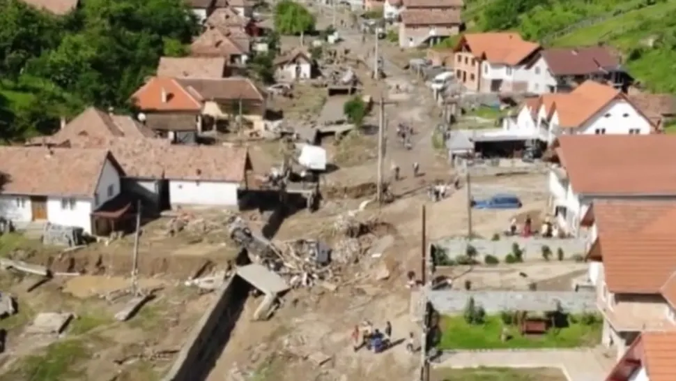 Inundațiile au făcut prăpăd, în județul Alba