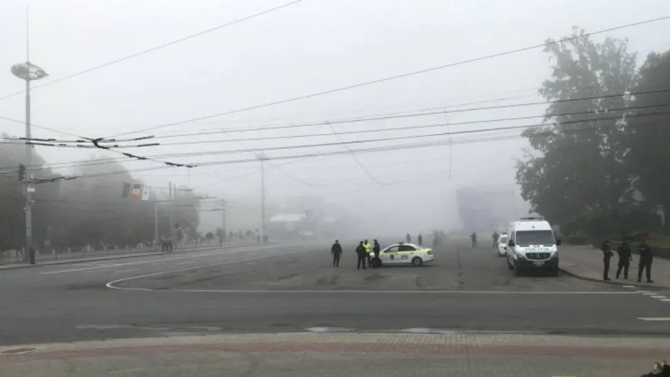 Ceață intensă la Chișinău (foto: Publika TV)