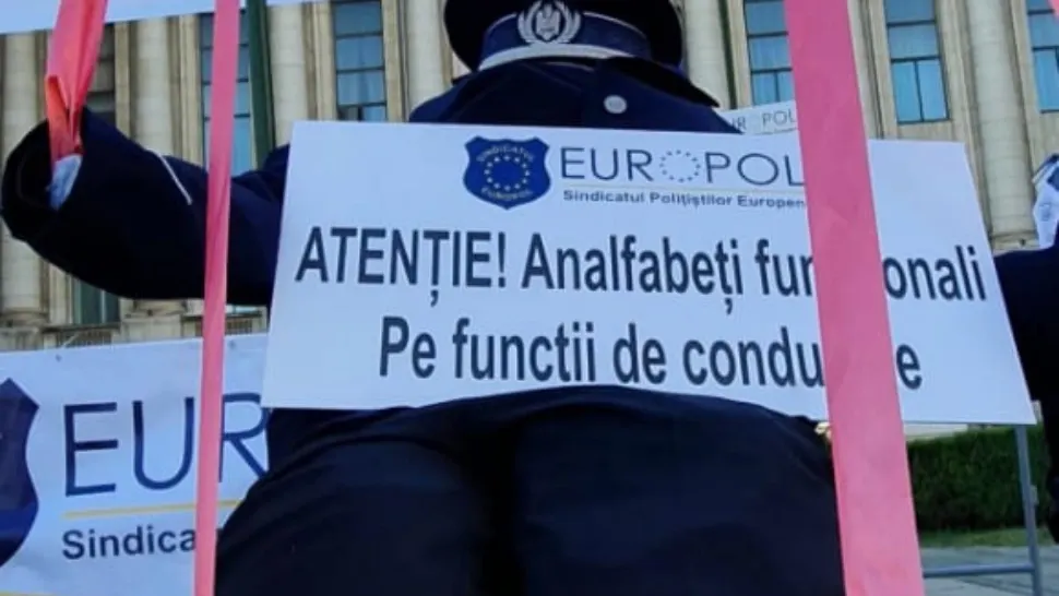 Protest al polițiștilor față de șefii incompetenți