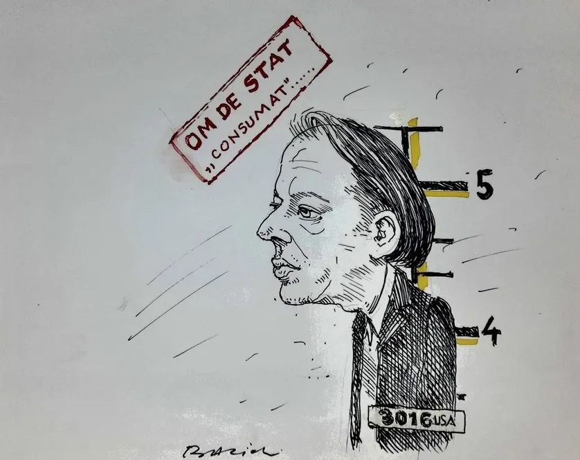 Caricatură realizată de Viorel Baciu