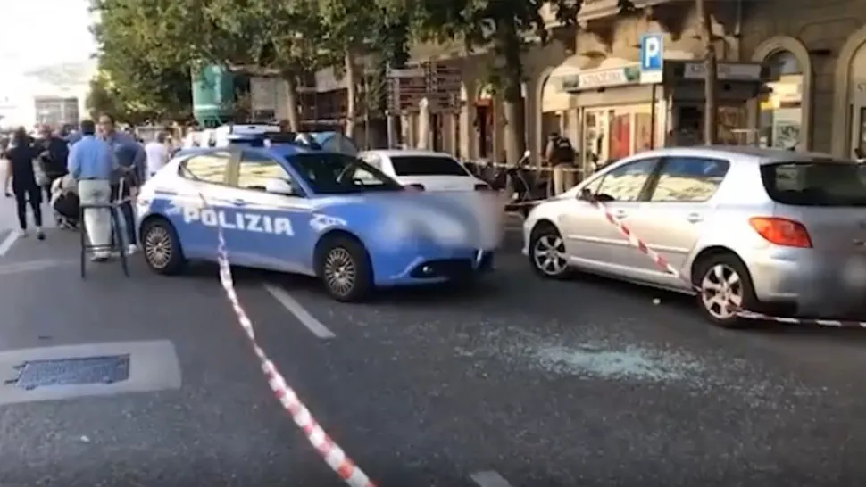 Incident armat într-un oraș din Italia/ Captură foto