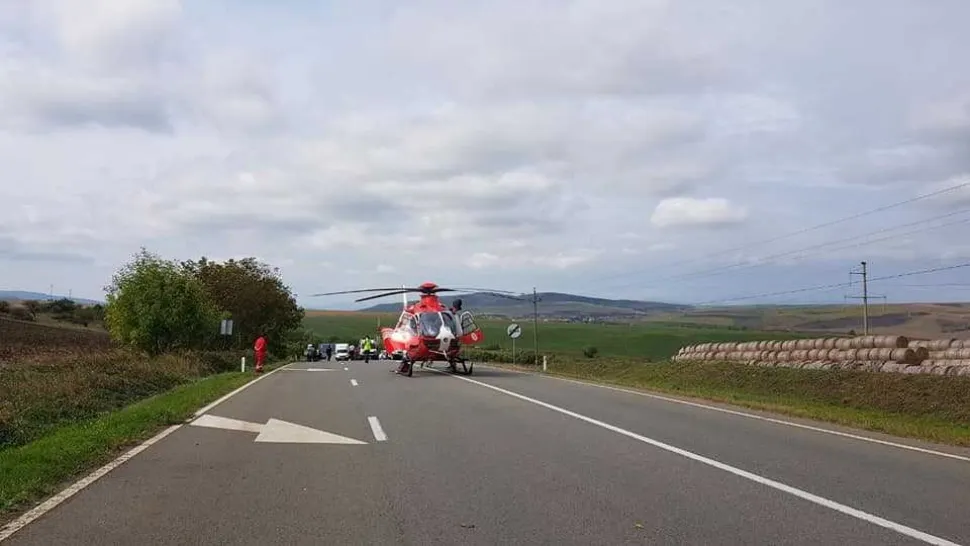Bărbat cu gâtul tăiat descoperit pe un câmp din Alba